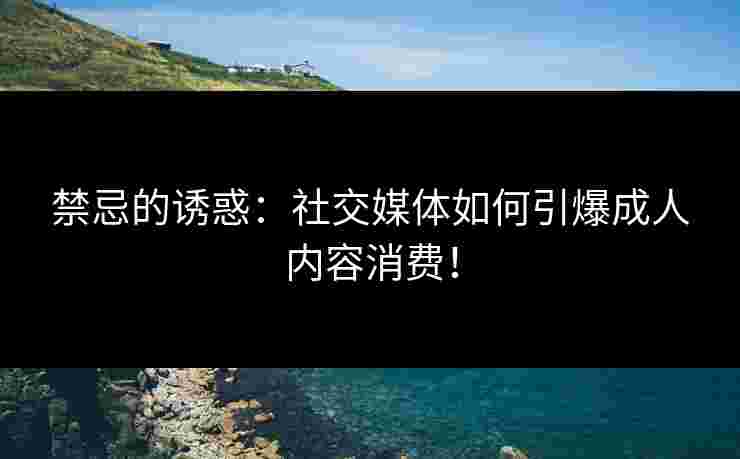 禁忌的诱惑：社交媒体如何引爆成人内容消费！